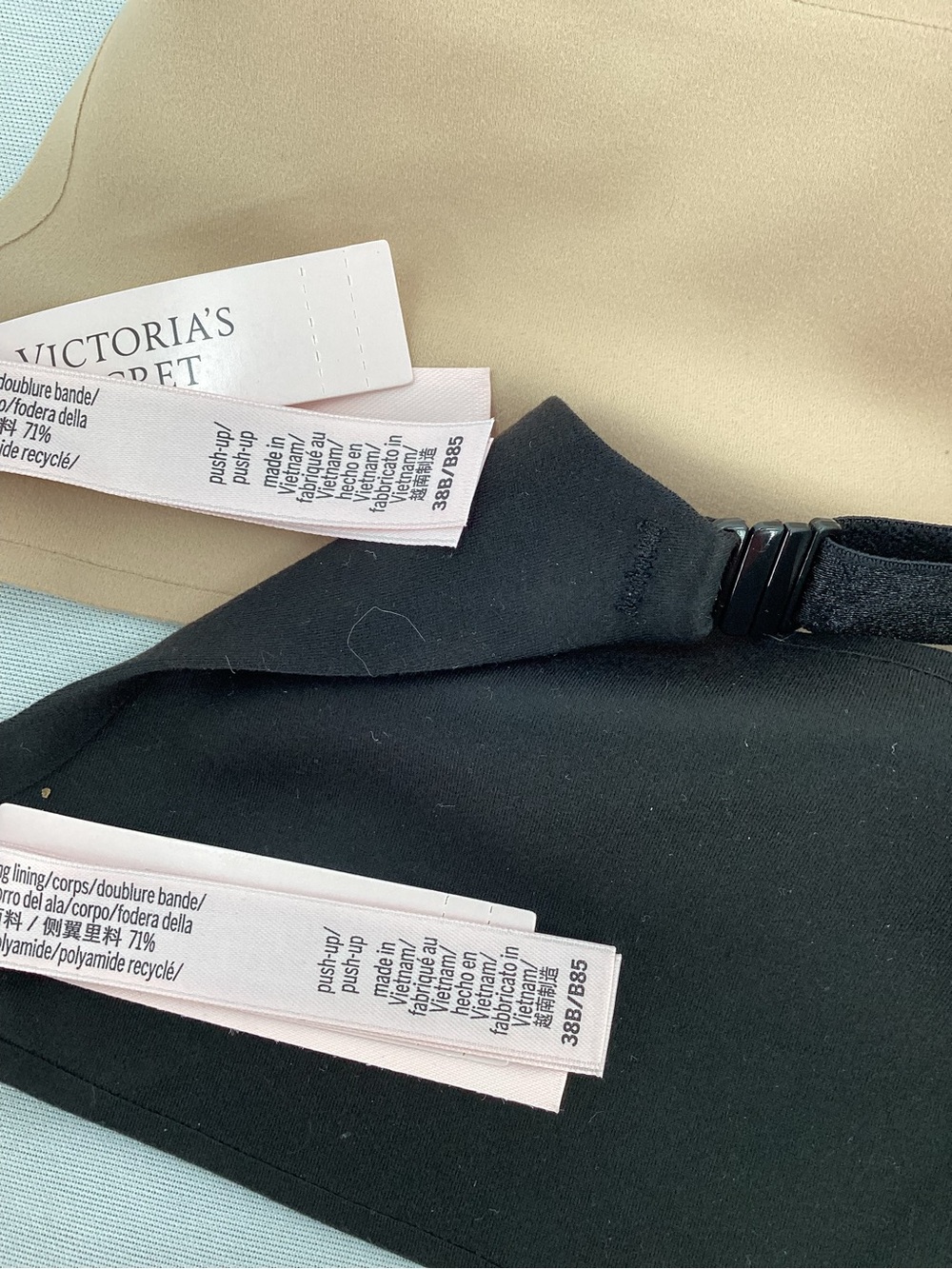 Victoria's Secret Smooth Push-Up Bra Duo in Black & Nude - Picture 6 of 8
